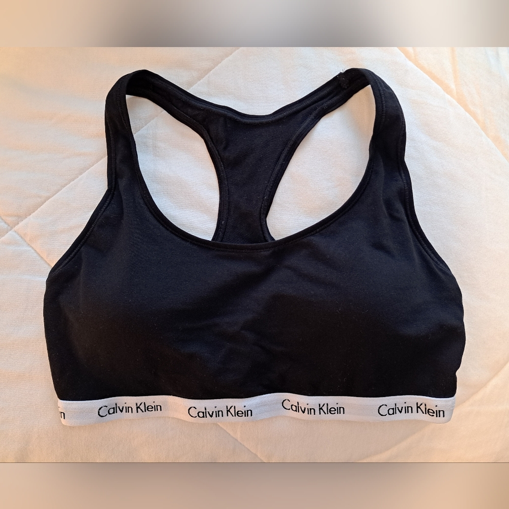 Calvin Klein Black Racerback Bralette